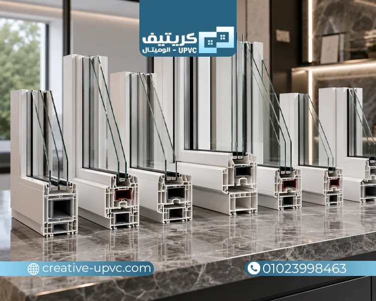 الفرق بين قطاعات upvc
