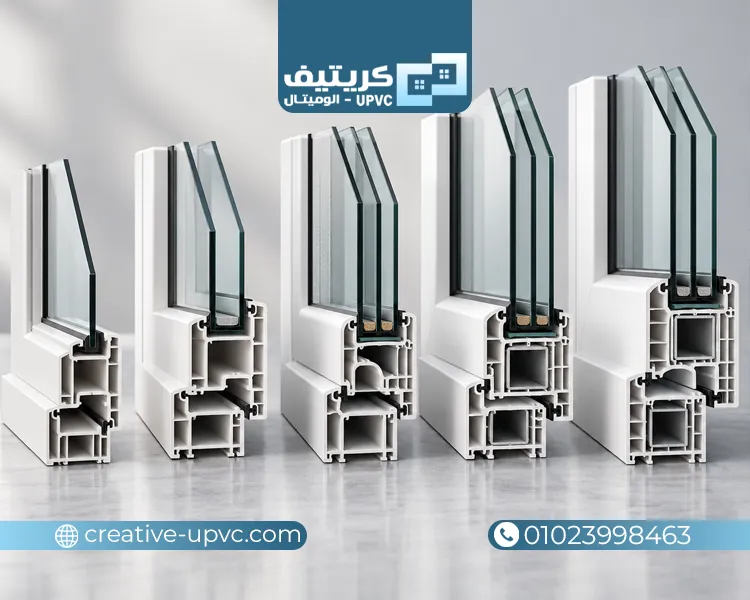 الفرق بين قطاعات upvc