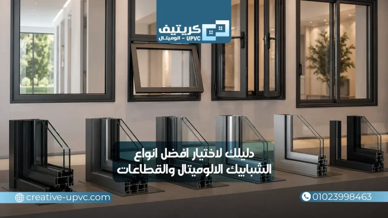 دليلك لاختيار افضل انواع الشبابيك الالوميتال والقطاعات