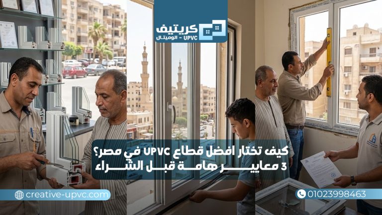 كيف تختار افضل قطاع upvc في مصر؟ 3 معايير هامة قبل الشراء