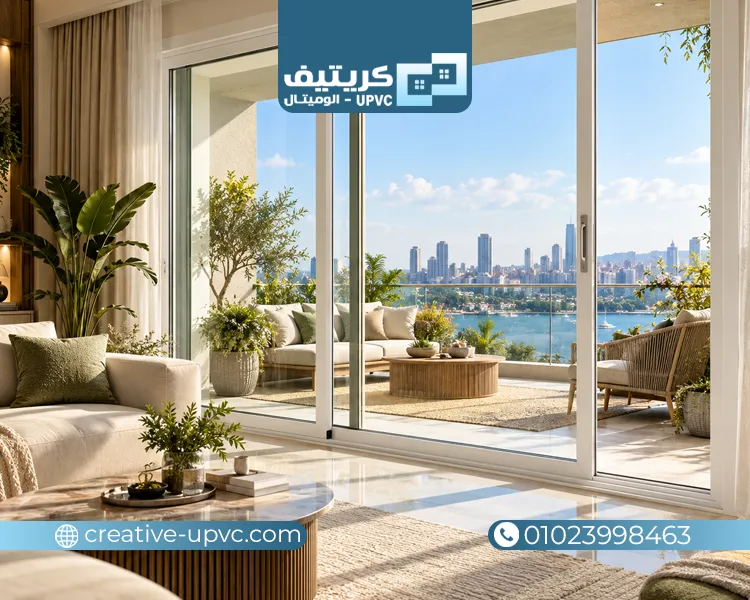ابواب بلكونات upvc جرار